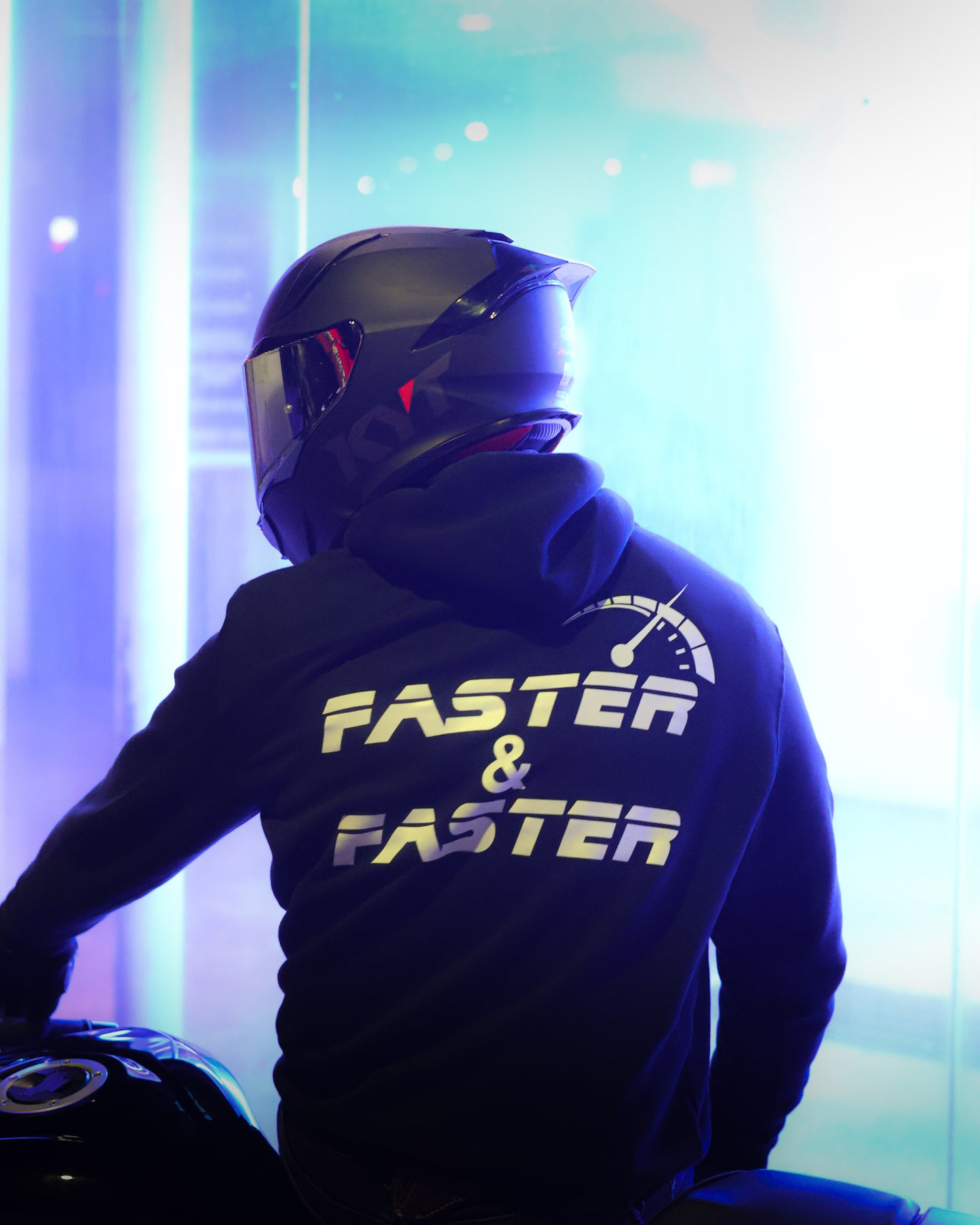 Sweatshirt: NO LIMITS RACING- FASTER & FASTER